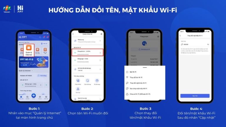 Hướng dẫn đổi mật khẩu WiFi FPT An Hải đơn giản – Ai cũng có thể tự làm