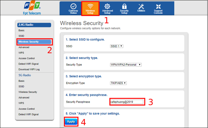 Hướng dẫn đổi mật khẩu WiFi FPT Đồ Sơn nhanh và hiệu quả nhất