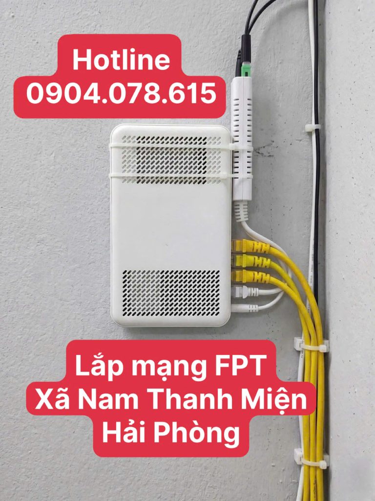 Lắp Mạng FPT Xã Nam Thanh Miện, Thành Phố Hải Phòng – Internet WiFi 6 Tốc Độ Cao Chỉ Từ 195K/Tháng